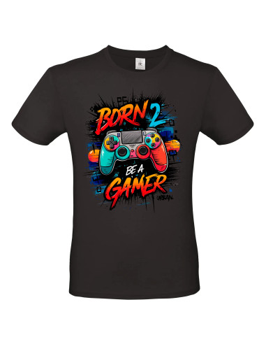 T-shirt Born to be a gamer Homme - Edition Jeux vidéo avant