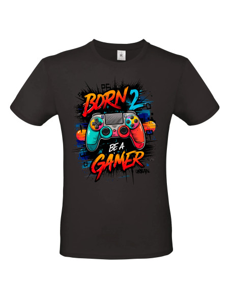 T-shirt Born to be a gamer Homme - Edition Jeux vidéo avant