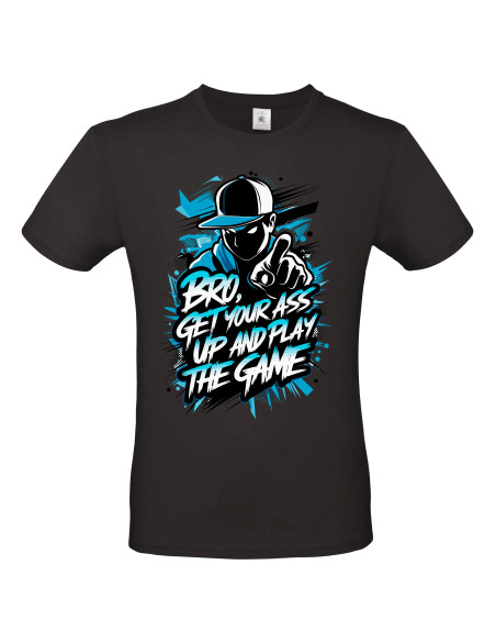 T-shirt Bro blue Homme - Edition Jeux vidéo avant