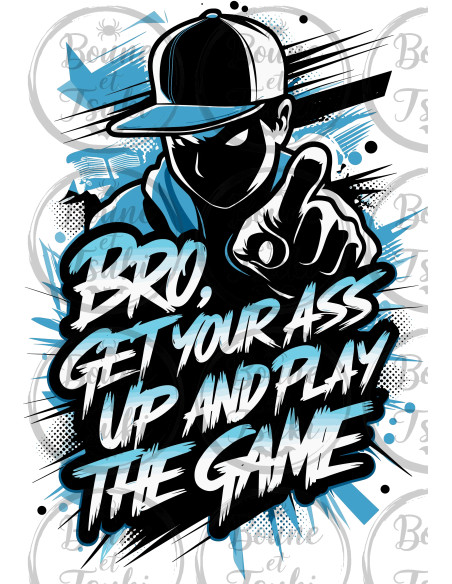 T-shirt Bro blue - Edition Jeux vidéo
