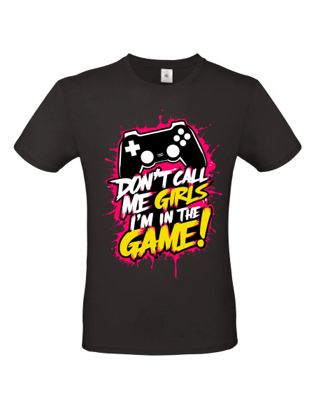 T-shirt Call me girls Homme - Edition Jeux vidéo avant