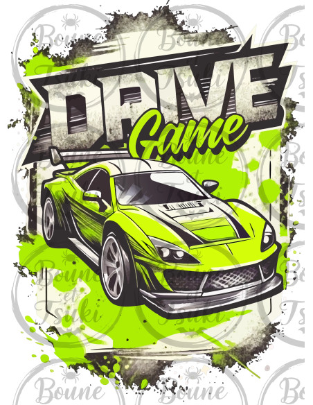 T-shirt Drive Game - Edition Jeux vidéo