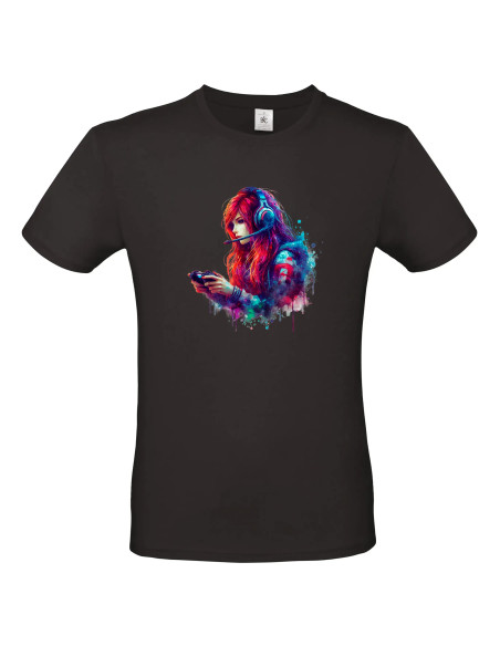 T-shirt Femme gameuse Homme - Edition Jeux vidéo avant
