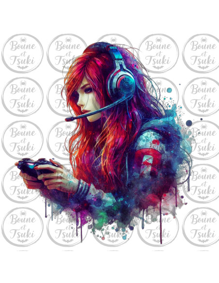 T-shirt Femme gameuse - Edition Jeux vidéo