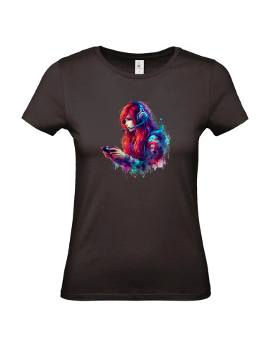 T-shirt Femme gameuse Femme - Edition Jeux vidéo avant